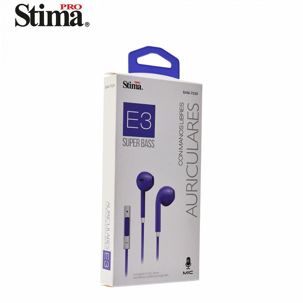 Auriculares con Manos Libres E3 Jack 3.5 mm Pro Stima SAM-7029