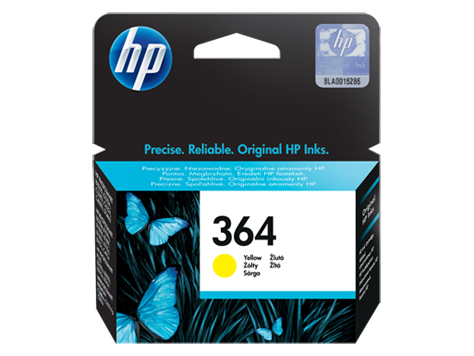 Cartucho original HP 364 amarillo 