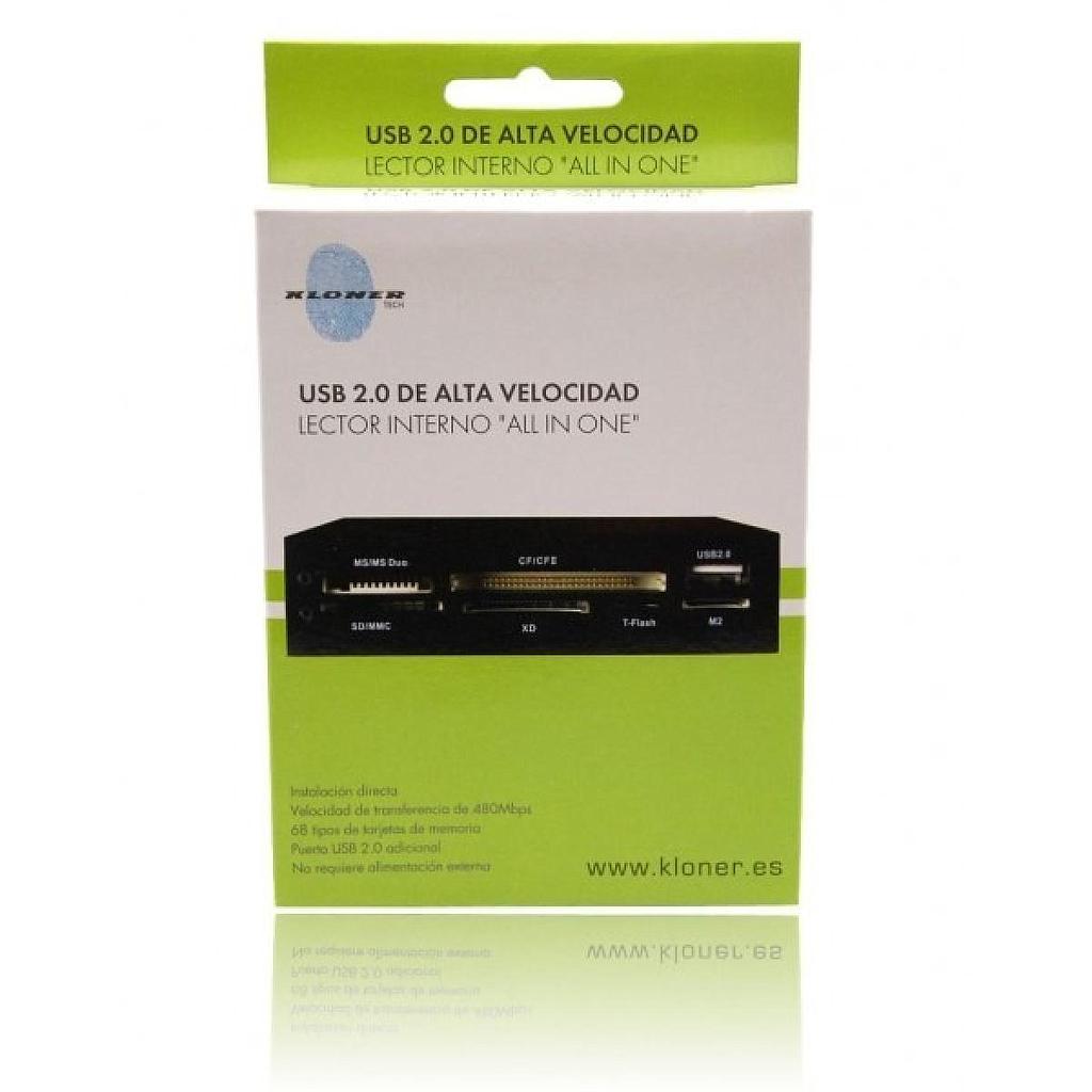 Lector de tarjeta INT 3.5¨ KL-TECH USB 2.0