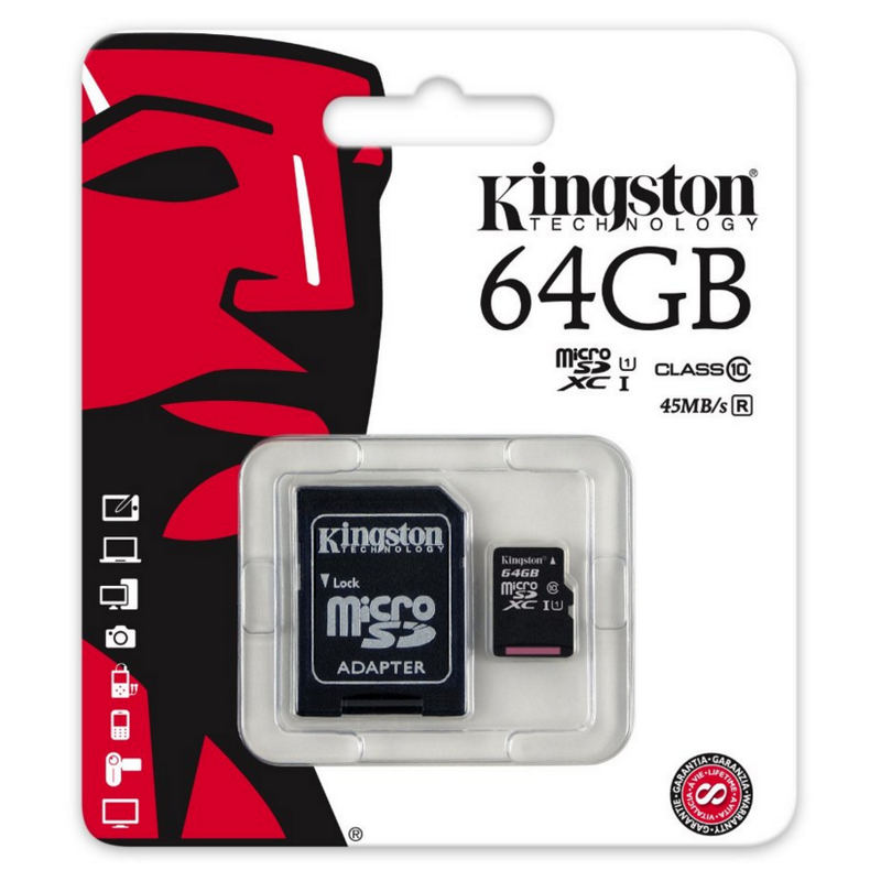 Tarjeta SD Kingston 64gb