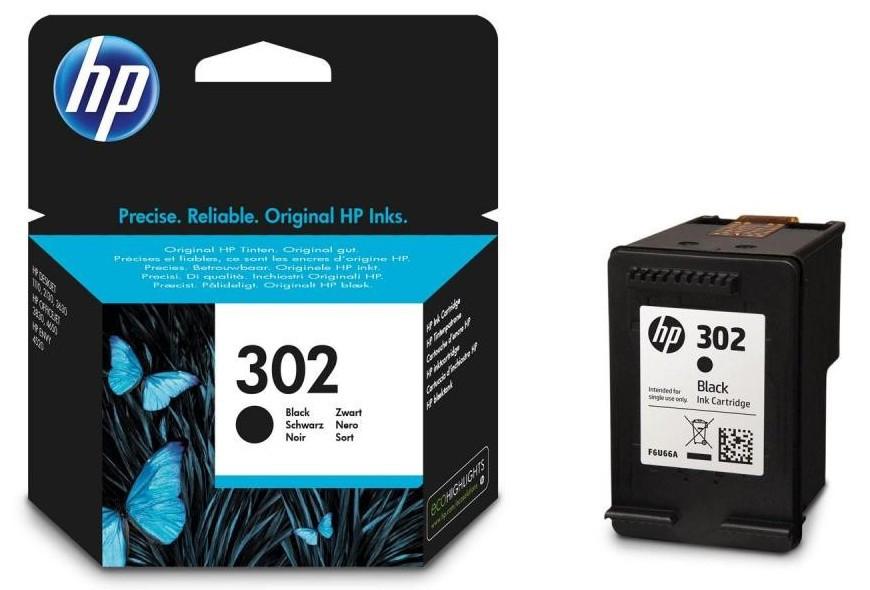 Cartucho original HP 302 negro