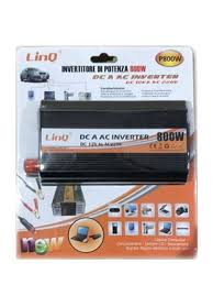 Inversor de 12 V/24 V A 220 V para coche con pinzas LINQ P800W