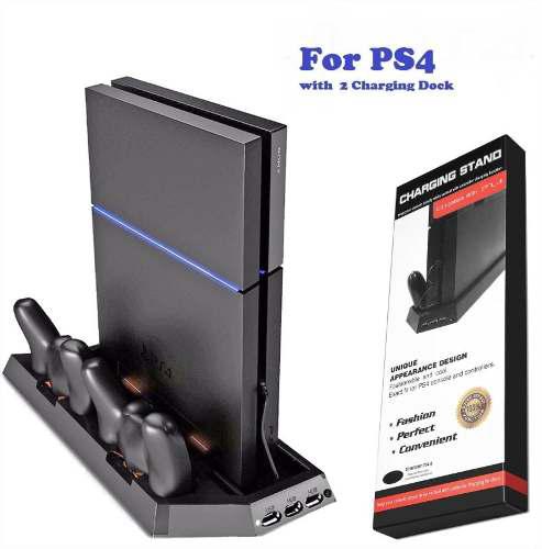 Base refrigeradora para PS4 con puertos de carga para mandos