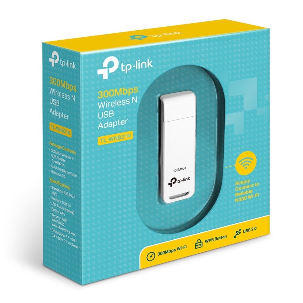 Adaptador TP-LINK USB Wireless N 300M TL-WN821N