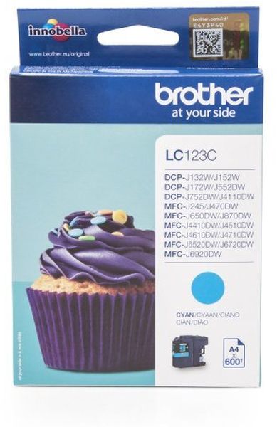 Cartucho original Brother LC123 cyan