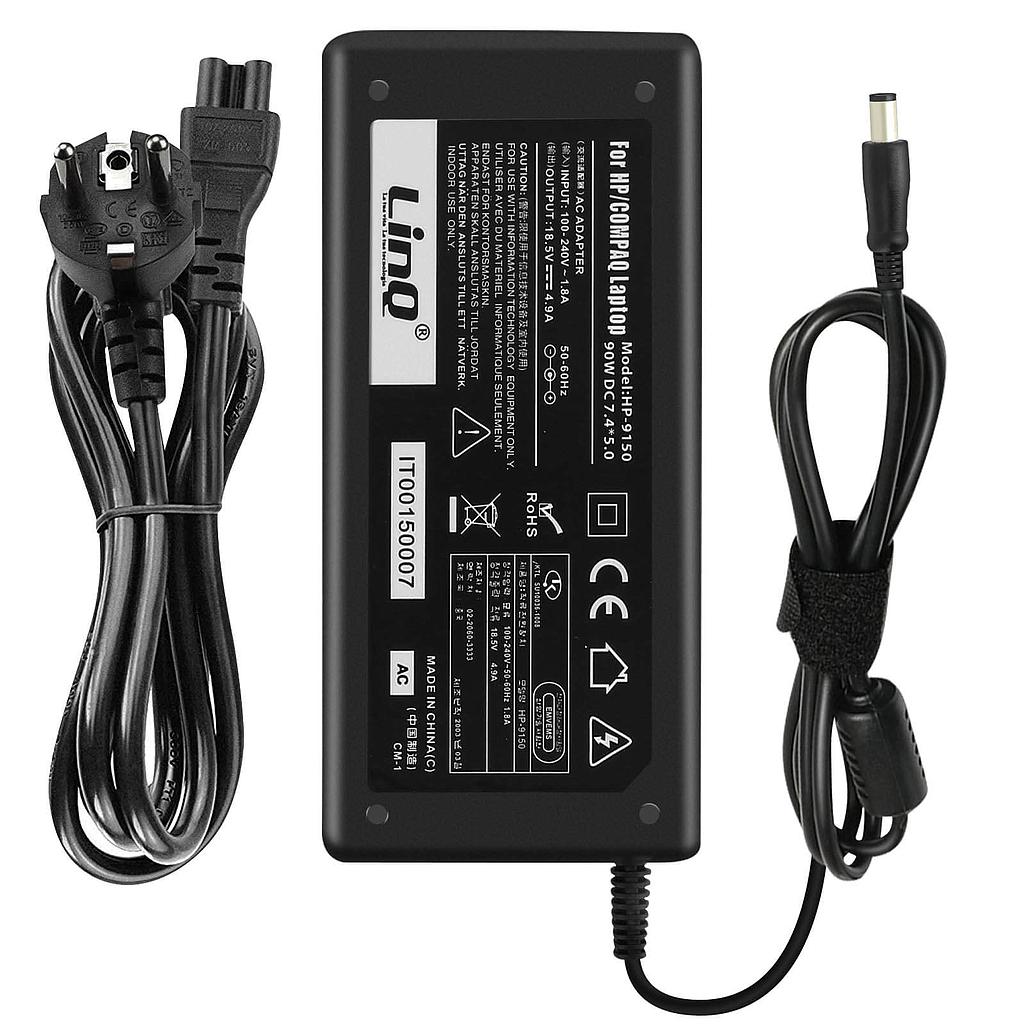 Cargador para portátil HP 19.5V-3.33A, 65W LinQ HP-6548