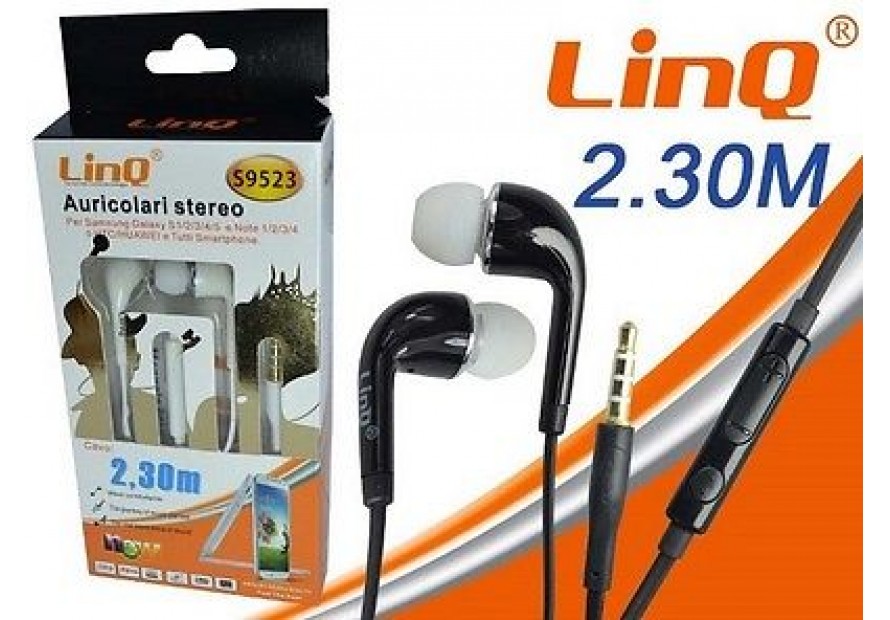 Auriculares con micrófono 2,3M linQ S9523