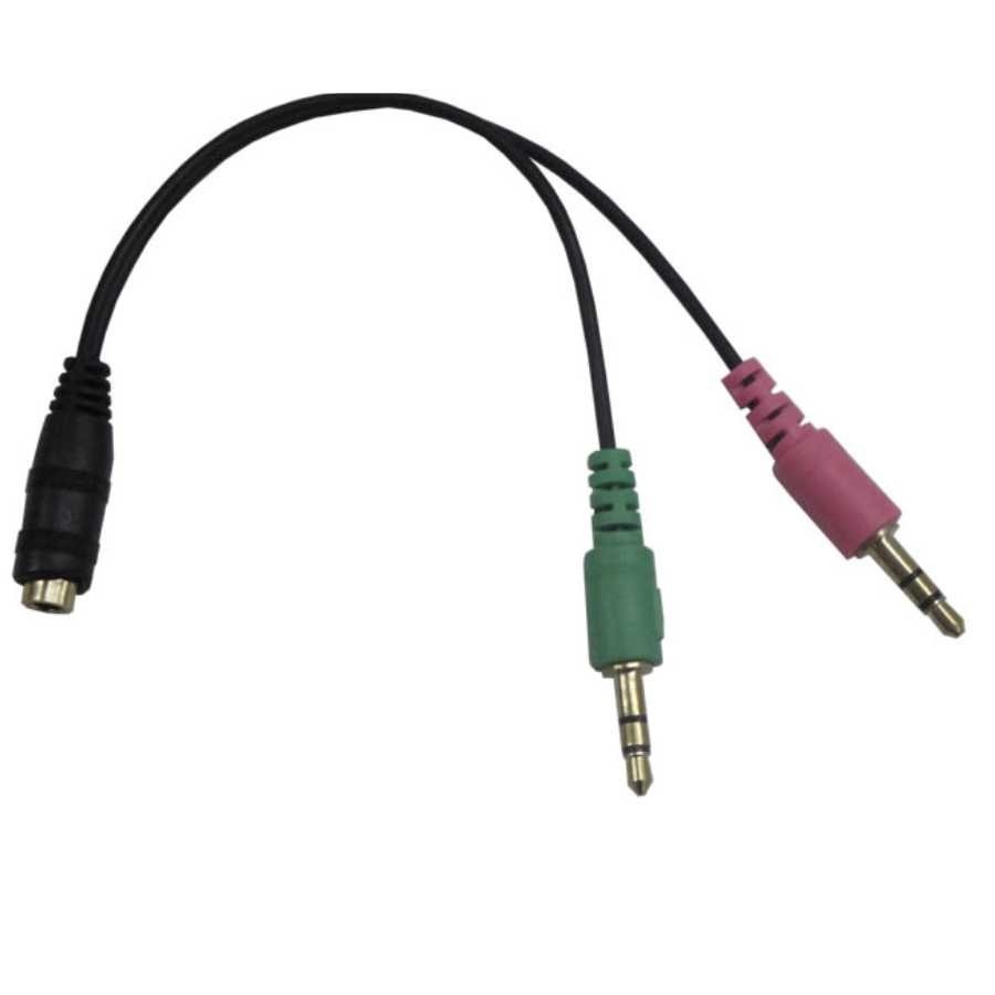 Adaptador audio minijack 3.5mm a Auriculares PC Pacífico NP-W1016