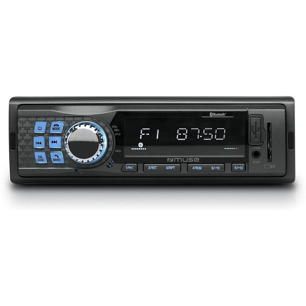 RADIO PARA COCHE CON BLUETOOTH Y USB/SD MUSE M-195 BT
