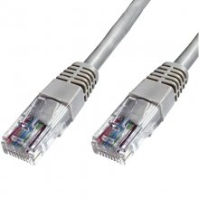 Cable UTP Cat6 Rigido CCA AWG23 GRIS de interior 1m