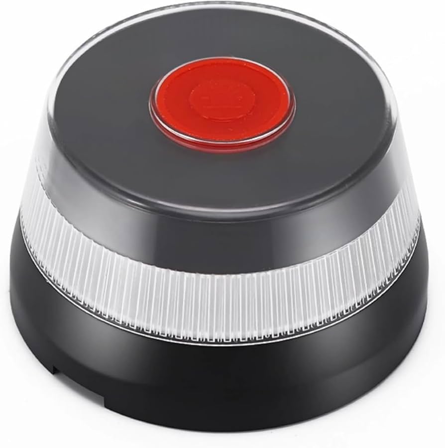 Luz baliza de emergencia para coche PC25080175 V16/ Homologada/ Base Imantada/ Geolocalizable/ Funciona a Pilas