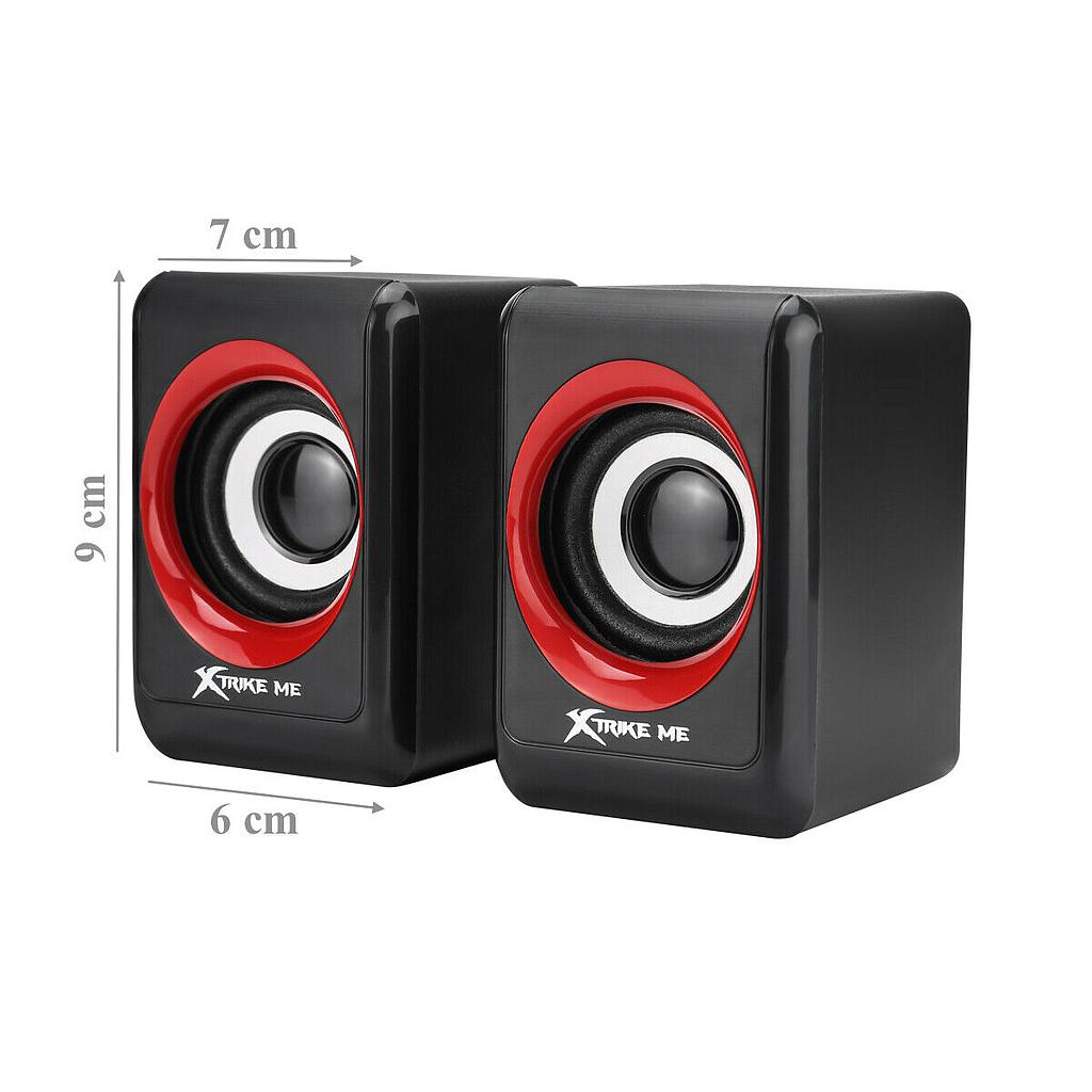 Altavoces Multimedia Gaming Xtrike-Me SK-203 2x3W  para ordenador