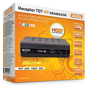 Sintonizador TDT DVB-T2 HD 1080p Grabación USB ProStima ST8100R